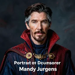 Portrait of Doctor Strange by Mandy Jurgens