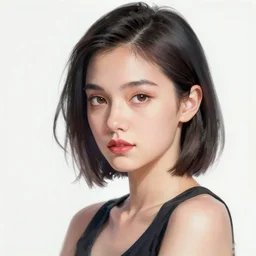 Young lady Award-winning Cyberpunk portrait by Wong Karwai and Raphire, color study, trending on artstation, daily deviation