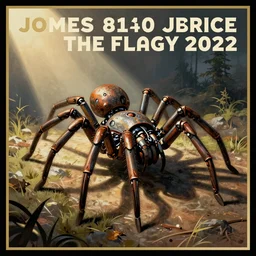 a robot spider chimera, poster design in style of James Montgomery Flagg