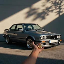 angel Jayson Stethem hold in his arm BMW e30