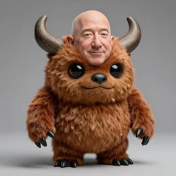 Jeff Bezos as a furby toy, studio photo, 4k, 85mm lens, f/3, hdr