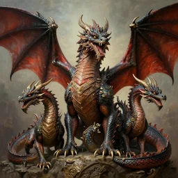 a beautiful immaculate majestic h-res painting of beautiful dragons by Franz Xaver Winterhalter high detail, award winning hyperrealistic, photorealistic, octante render, elegant, cinematic, high textures, hyper sharp, 8k, insanely detailed and intricate, graphic design, cinematic atmosphere, hypermaximalist, hyper realistic, super detailed, 4k HDR hyper realistic high quality