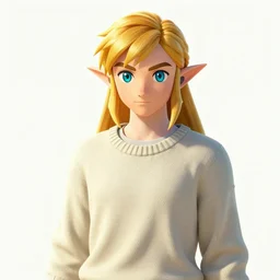zelda from breath of the wild, wearing a sweater, digital art, by aramaki shinji artgerm cushart krenz kuvshinov ilya, colorful, insanely detailed and intricate, hypermaximalist, elegant, ornate, hyper realistic, super detailed