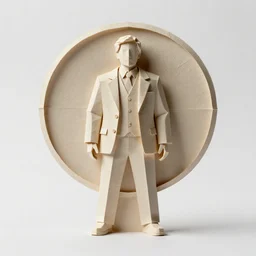 papercraft seal, high detail photograph, full body, isolated on a pure white background, centered, entire subject in frame, sharp focus, soft studio lighting