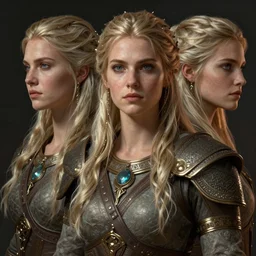 character sheet of goddess astarte, concept art, game art, highly intrincate, front and side, unreal engine, very detailed, detailed face, octane render, artstation, cgsociety, witcher iii concept art.