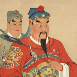 chinese guan gong, perfect faces, chinese painting