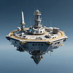 a gigantic hard surface military hardware oil platform shaped spaceship m1 tank floating in the sky, star wars, maschinen krieger, anime mech armor, ilm, beeple, star citizen halo, mass effect, transformers, elysium, warm saturated colours