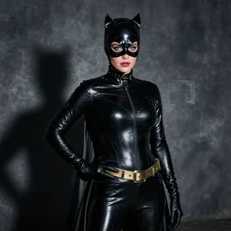 a professional photograph of kate upton at catwoman in the style of petter hegre, sharp details, studio lighting