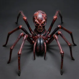 a high detail portrait of a grotesque monstrous spider - man. art by tomasz alen kopera.
