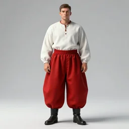 zaporozhian cossack with baggy red pants