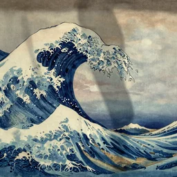 Landscape, by Hokusai.
