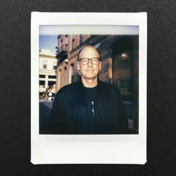 polaroid reflection street photography portrait Walter White low angle