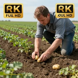 koneki ken planting potatoes in belarus, instagram photo, photorealistic, hyper detailed, hyper realistic, houdini, vfx, unreal engine 5, octane render, 8 k, full hd