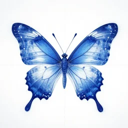 blueprint of a cyber butterfly