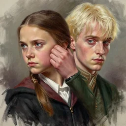 greta thunberg merged voldemort!!, digital painting, extremely detailed, 4 k, intricate, brush strokes, mark arian, artgerm, bastien lecouffe - deharme
