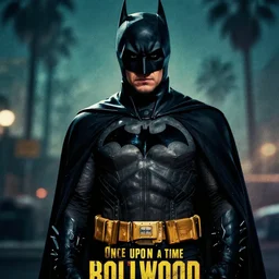 movie poster, jake gyllenhaal! as batman, once upon a time in hollywood themed - n 4
