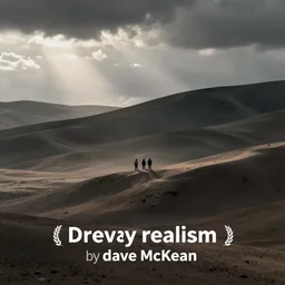 dreary realism universe where humans don't exist, by dave mckean