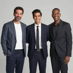 asar moussaf, jimbert moses, starring as evil henchmen, film still from a disney channel comedy, 2 0 1 5 cinematography