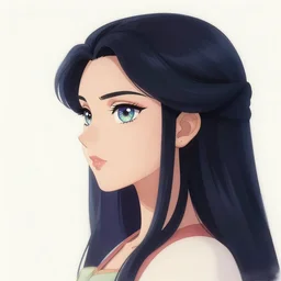 side profile centered painted portrait, Maya Ali as a storm sorcerer, colourful, pretty face, intricate eyes, beautiful, elegant, Anime by Mucha and ilya kuvshinov and Cushart Krentz and Gilleard James, 4k, HDR, Trending on artstation, Behance, award winning