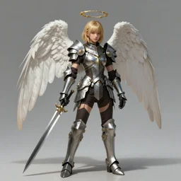 Concept art, angel knight girl, artstation trending, highly detailded