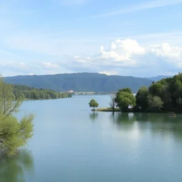 landscape photo of the lake balaton in hungary
