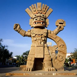 wide shot, Quetzalcoatl, by frida kahlo