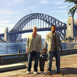 Sydney harbour bridge in gta V