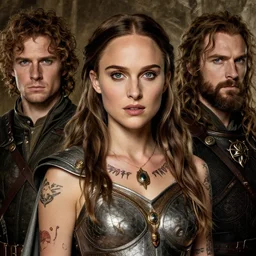 natalie portman, legendary warrior, heroic fighter, lord of the rings, tattoos, decorative ornaments, battle armor, by carl spitzweg, ismail inceoglu, vdragan bibin, hans thoma, greg rutkowski, alexandros pyromallis, perfect face, finely detailed, realistic shading