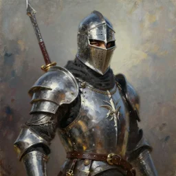 knights cinematic shot, oil painting by jama jurabaev, extremely detailed, brush hard, artstation, for aaa game, high quality, brush stroke