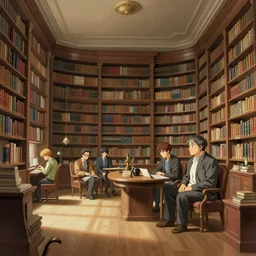 interior of a library, artstation, elegant, highly detailed, digital painting, concept art, smooth, sharp focus, illustration, art by don bluth and michel ocelot and makoto shinkai and tom whalen and atey ghailan and akihiko yoshida