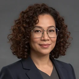 hearts of iron 4 leader portrait of south east asian woman with curly hair and square glasses, democratic, trending on artstation, highly detailed, character portrait, ylva ljungqvist, custom portraits, paradox interactive