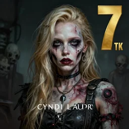 portrait of young cyndi lauper as a zombie, 7 days to die zombie, fine art, award winning, intricate, elegant, sharp focus, cinematic lighting, highly detailed, digital painting, 8 k concept art, art by guweiz and z. w. gu, masterpiece, trending on artstation, 8 k
