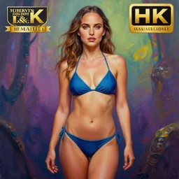 natali portman, chrome bikini, matte oil painting, colorful, concept art, fantasy, rpg, epic, dungeons & dragons, sharp focus, award - winning, extremely detailed, 4 k, 8 k