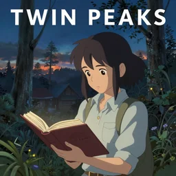Twin Peaks poster artwork by Michael Whelan and Tomer Hanuka, Karol Bak, Rendering of Laura's Secret Diary, from scene from Twin Peaks, clean, full of details, by Makoto Shinkai and thomas kinkade, Matte painting, trending on artstation and unreal engine