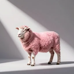 a pink sheep