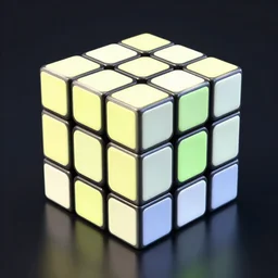 a rubix cube made of pure energy