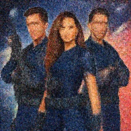 Vibrant depiction of Colin Farrell Jessica Alba And Zendaya as navy SEAL illustration by Ruan Jia and Mandy Jurgens and William-Adolphe Bouguereau, Artgerm, 4k, digital art, surreal, space dandy style, highly detailed, godsend, artstation, digital painting, concept art, smooth, sharp focus, illustration by Ruan Jia and Mandy Jurgens and William-Adolphe Bouguereau