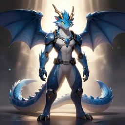 a dragon fursona, trending on artstation, by kawacy, furry art, digital art, cyberpunk, high quality, backlighting