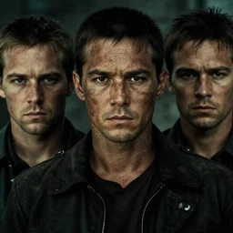 a still from the movie Apocalypse now, cinematic lighting, gritty, detailed faces