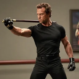 film still of chuck norris as matt murdock in daredevil, 8 k