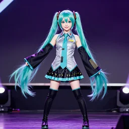 Hatsune miku on stage