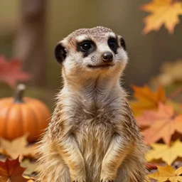 very beautiful portrait of an extremely cute and adorable meerkat, smooth, perfect face, fantasy, character design by mark ryden and pixar and hayao miyazaki, sharp focus, concept art, harvest fall vibrancy, intricate detail, cinematic lighting, hyperrealistic, 3 5 mm, diorama macro photography, 8 k, 4 k