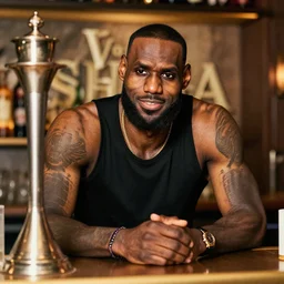 paparazzi photo of Lebron James in Shisha bar