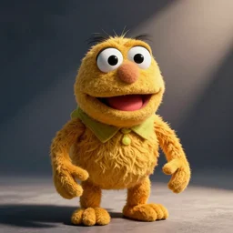 hyper-realistic image of Yair  Lapid  as a Muppet