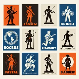 classical poster design, grid layout, silkscreen print, symbolism
