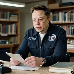 elon musk as a plumber, pilot, driver, accountant, librarian, engineer, builder, carpenter