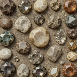 high quality 4 k texture of gemstones, beautiful aged and rustic finish, blender design assets, 3 d, photo - realostic, high poly, 3 0 0 dpi, 8 k render, ue marketplace, unreal engine 5, volumetric lighting, realistic shadows,