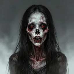 a portrait of pure horror, digital art, trending on artstation
