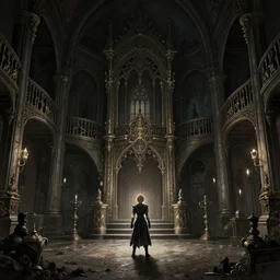 celes chere final fantasy 6 opera house scene yoshitaka amano, grimdark dramatic lighting, digital art, intricate, highly detailed, matte painting, fine art