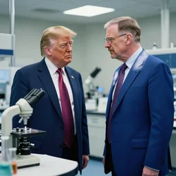 donald trump meeting walter white in a laboratory - n 8